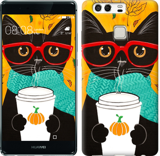 

Чехол Осенний кот для Huawei P9 639820
