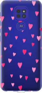 Чехол Сердечки 2 для Motorola G9 Play