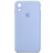 Чехол Silicone Case Square Full Camera Protective (AA) для Apple iPhone XR (6.1") (Голубой / Lilac Blue)