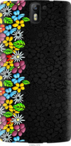 Чехол цветочный орнамент для OnePlus 1