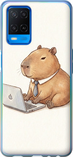 Чехол Funny Capybara CEO Working для Oppo A54