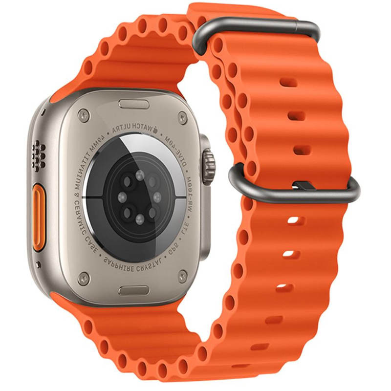 Фото Ремінець Hoco WA12 Original series Apple watch (42/44/45/49mm) (Orange) на vchehle.ua