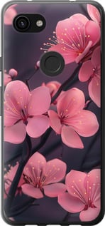 Чохол Пурпурна сакура на Google Pixel 3a XL