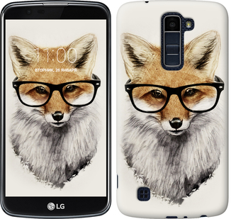 

Чохол Лис в окулярах на LG K10 / K410 634416