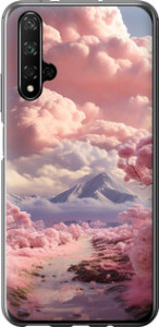 Чохол Рожеві хмари для Huawei Honor 20
