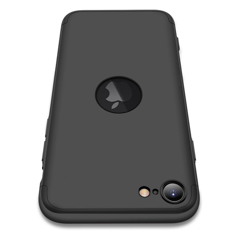 Фото Пластиковая накладка GKK LikGus 360 градусов (opp) с лого для Apple iPhone 7 / 8 (4.7") (Черный) в магазине vchehle.ua