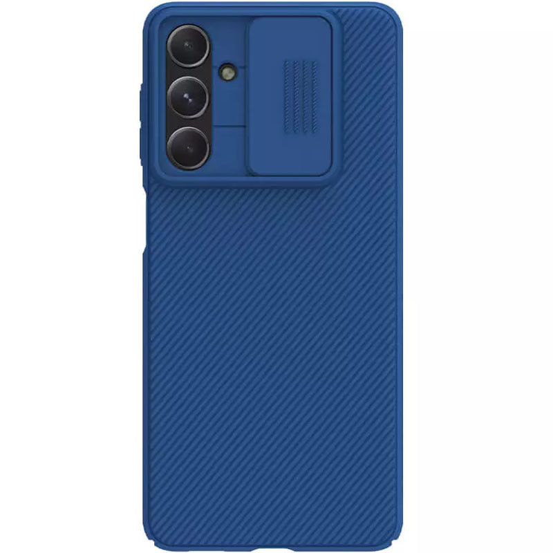 Карбонова накладка Nillkin Camshield (шторка на камеру) на Samsung Galaxy M54 5G (Синій / Blue)