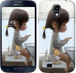 

Чехол Милая девочка с зайчиком для Samsung Galaxy S4 i9500 636394