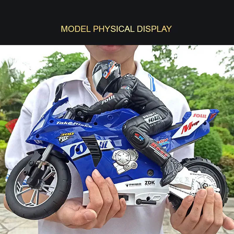 Купити Мотоцикл на радіокеруванні Motorcycle Stunt Drift six-axis Gyroscope (Blue) на vchehle.ua