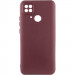Чохол TPU GETMAN Liquid Silk Full Camera на Xiaomi Redmi 10C (Бордовий / Marsala)
