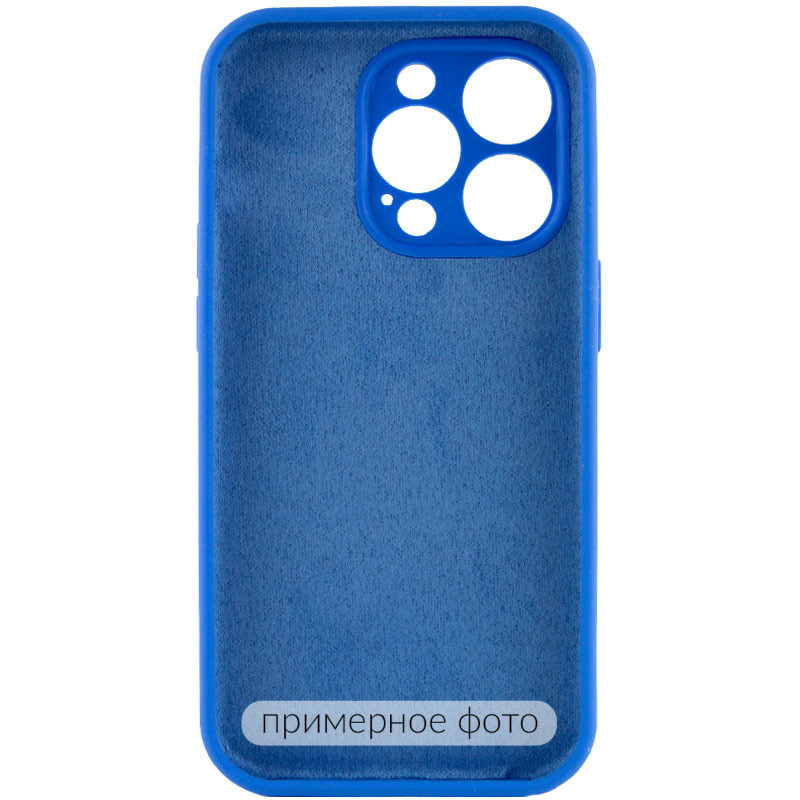Фото Чехол Silicone Case Full Camera Protective (AA) NO LOGO для Apple iPhone 16 (6.1") (Синий / Capri Blue) на vchehle.ua