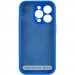 Фото Чехол Silicone Case Full Camera Protective (AA) NO LOGO для Apple iPhone 16 (6.1") (Синий / Capri Blue) на vchehle.ua