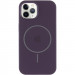 Фото Чехол Silicone Case Full Protective (AA) with Magnetic Safe для Apple iPhone 11 Pro (5.8") (Фиолетовый / Elderberry) на vchehle.ua
