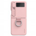 Силіконова накладка Nillkin Camshield Silky на Samsung Galaxy Z Flip4 (Light Peach)