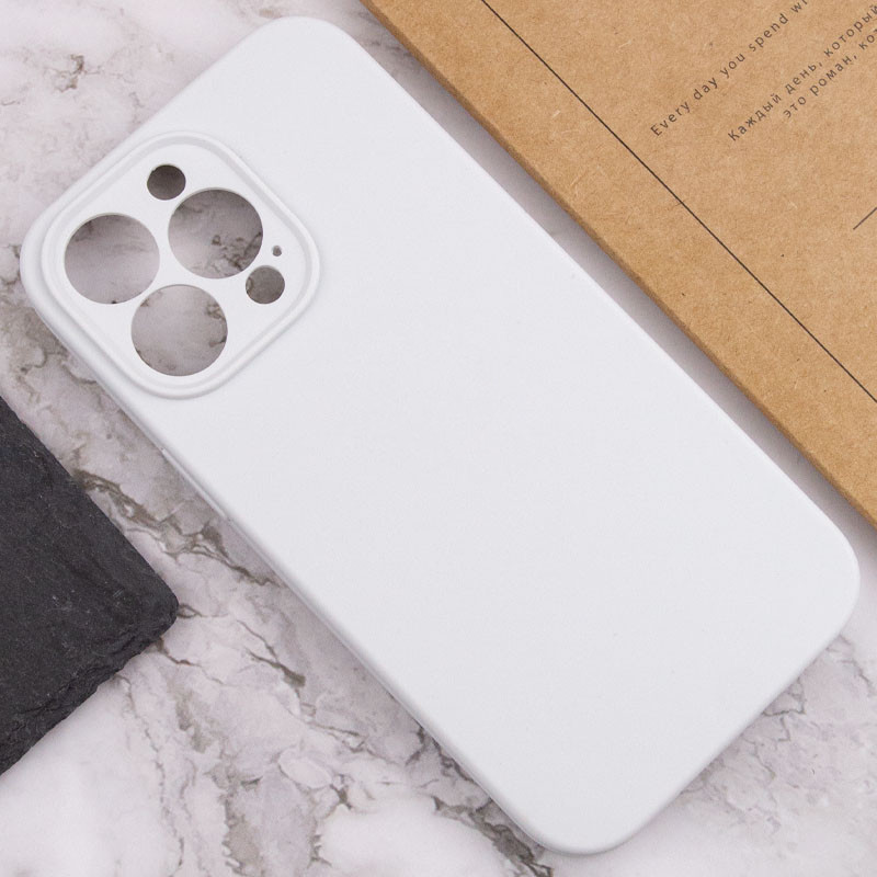 Купить Чехол Silicone Case Full Camera Protective (AA) NO LOGO для Apple iPhone 14 Pro Max (6.7") (Белый / White) на vchehle.ua