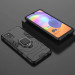 Замовити Ударостійкий чохол Transformer Ring for Magnet на Samsung Galaxy A31 (Чорний / Soul Black) на vchehle.ua