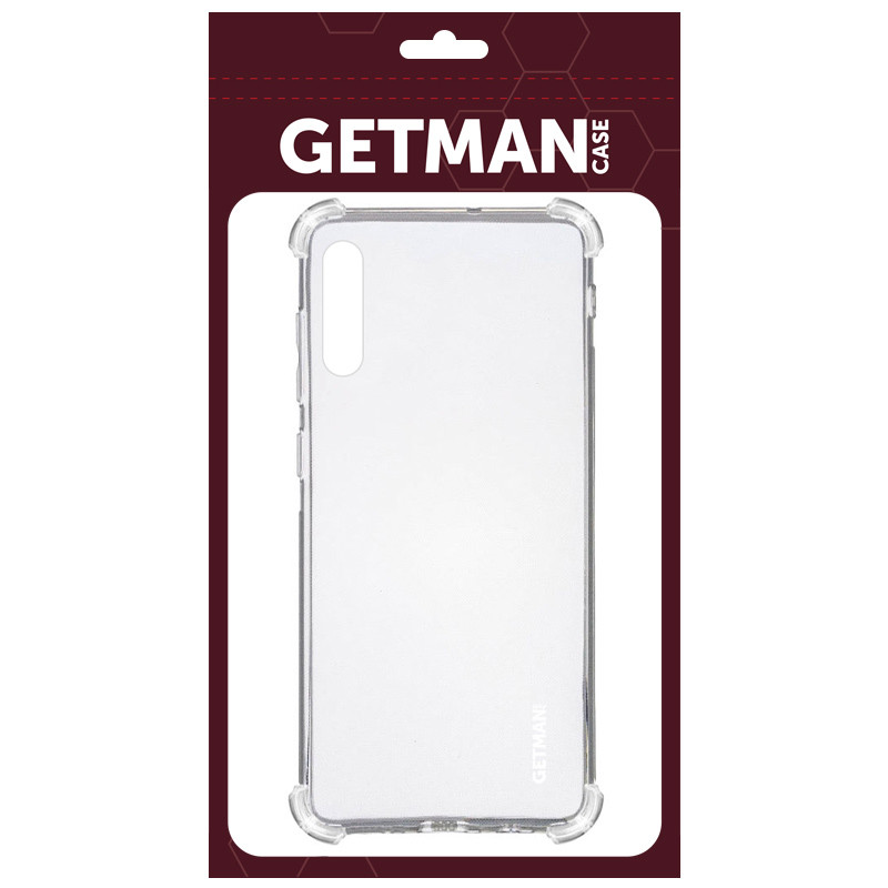 Фото TPU чохол GETMAN Ease logo посилені кути на Samsung Galaxy A50 (A505F) / A50s / A30s (Прозорий / Transparent) на vchehle.ua