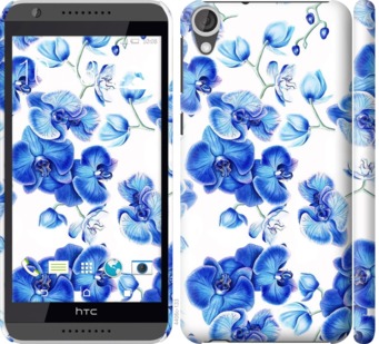 

Чехол Голубые орхидеи для HTC Desire 820 724984