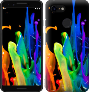 Чехол брызги краски для Google Pixel 3a