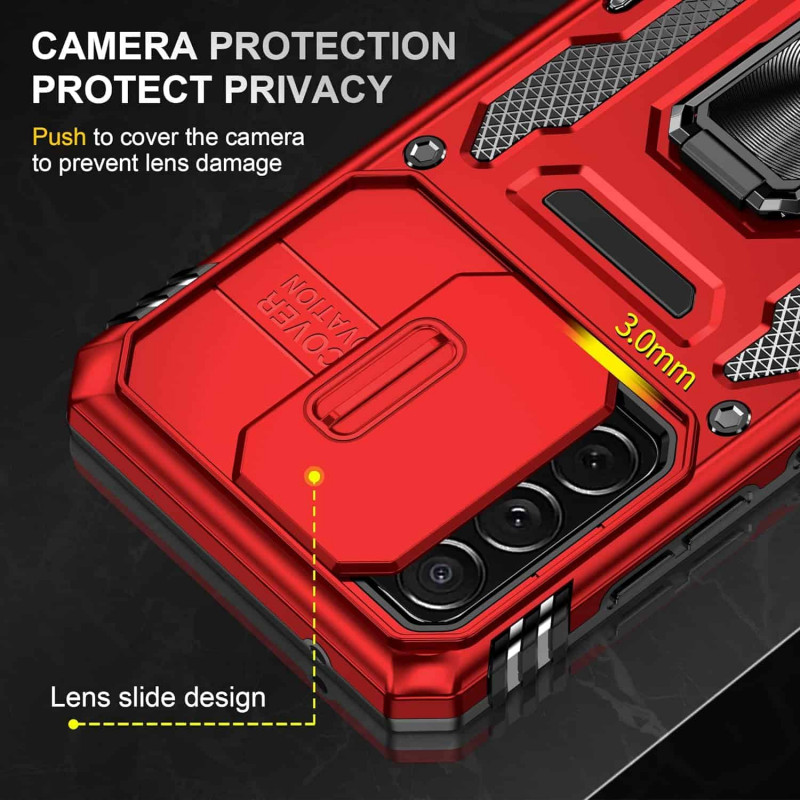 Заказать Ударопрочный чехол Camshield Army Ring для Samsung Galaxy A53 5G (Красный / Red) на vchehle.ua
