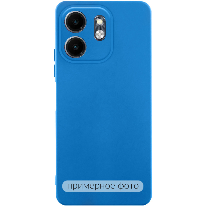 Чехол TPU GETMAN Liquid Silk Full Camera для Xiaomi Redmi Note 11 (Global) / Note 11S (Синий / Royal blue)