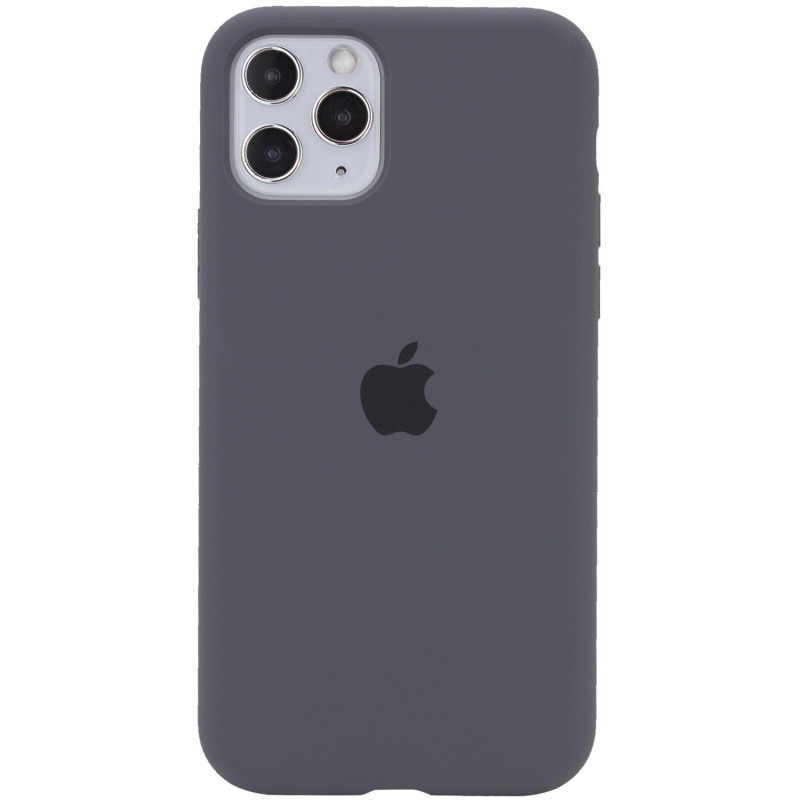 Чехол Silicone Case Full Protective (AA) для Apple iPhone 11 Pro Max (6.5") (Серый / Dark Gray)