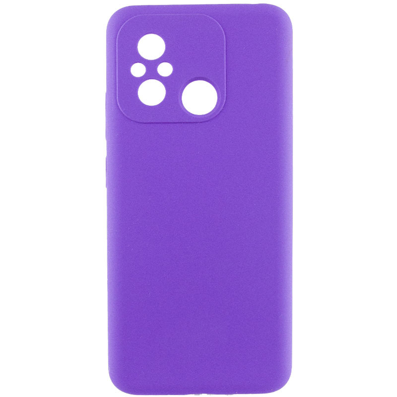 Чохол Silicone Cover Lakshmi Full Camera (AAA) на Xiaomi Redmi 12C (Фіолетовий / Amethyst)