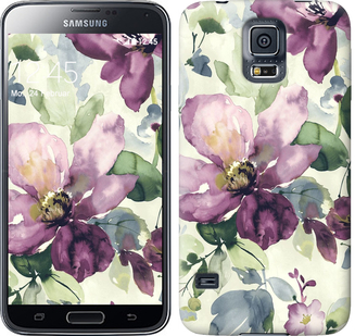 

Чохол Квіти аквареллю на Samsung Galaxy S5 Duos SM G900FD 296261