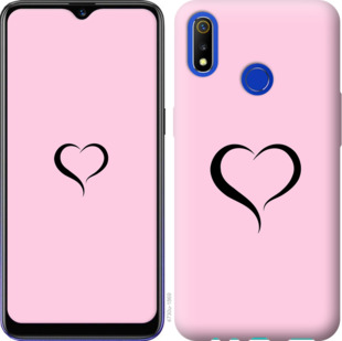 Чехол Сердце 1 для Realme 3
