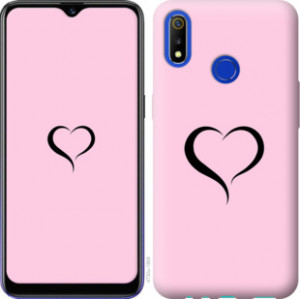 Чехол Сердце 1 для Realme 3