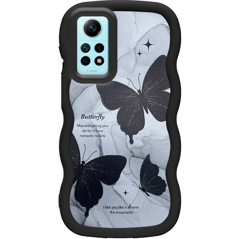 Чохол TPU Cloudy Pictures на Xiaomi Redmi Note 12 Pro 4G (Butterflies)