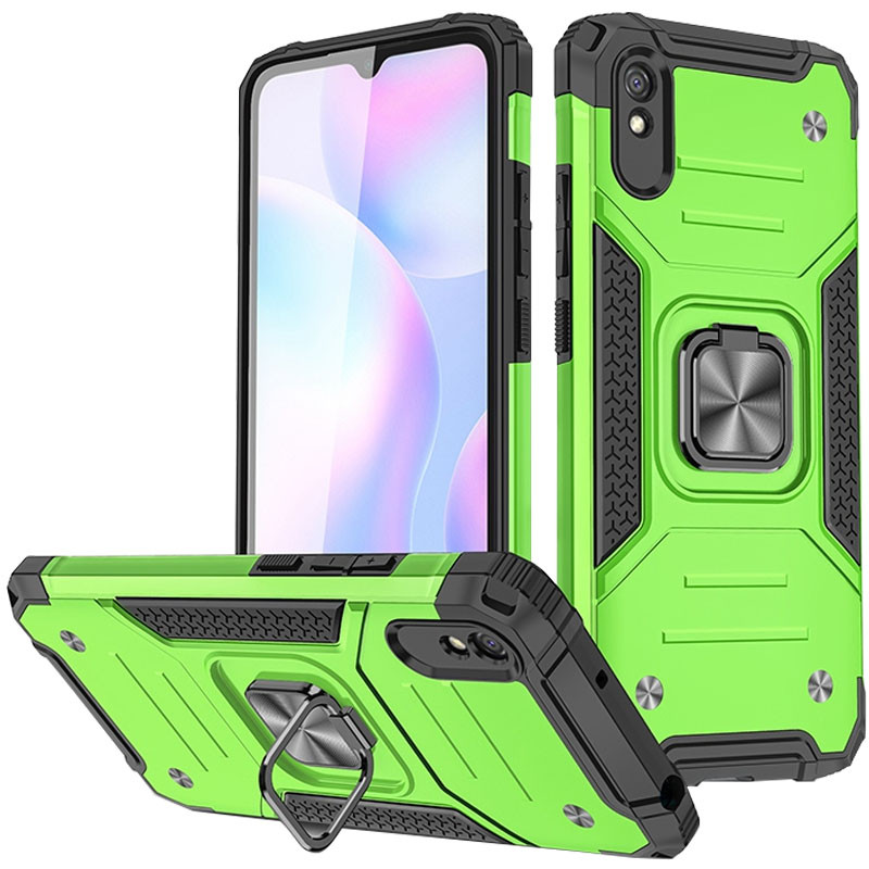 

Ударостійкий чохол Union Ring for Magnet на Xiaomi Redmi 9A (Салатовий) 1200702