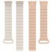 Ремешок Dual-color Magnetic для Xiaomi Mi Band 9/8 (Beige / White) в магазине vchehle.ua
