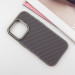 Фото Чохол TPU+PC Carbon with Magnetic safe на Apple iPhone 16 Pro (6.3") (Grey) на vchehle.ua