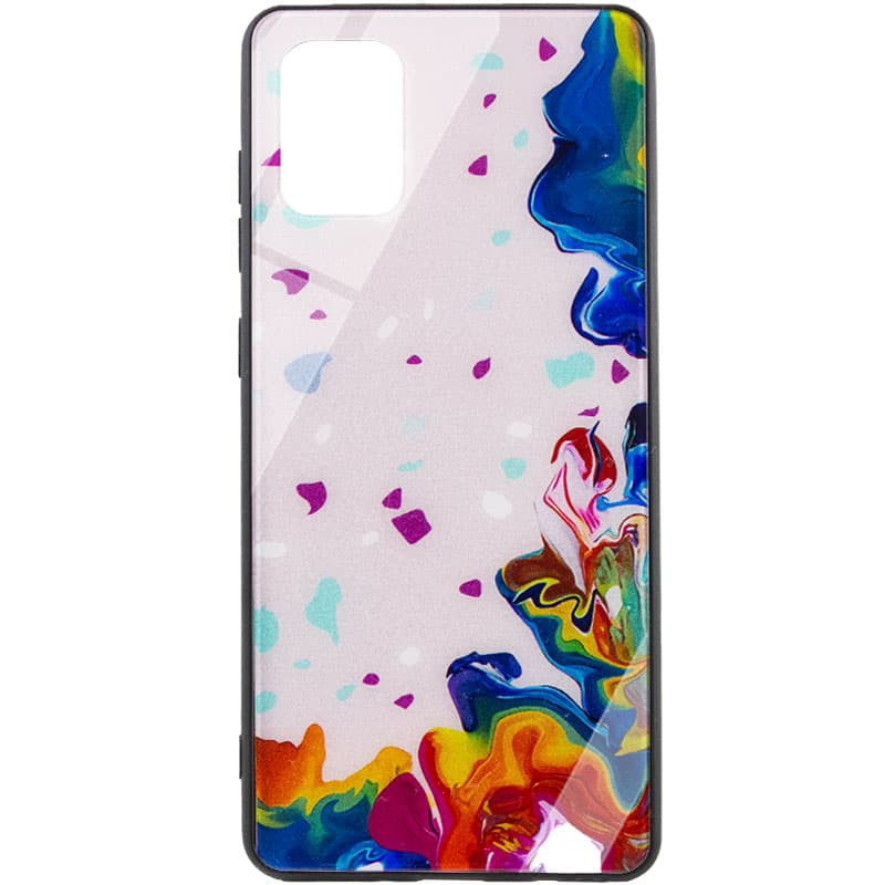 

TPU+Glass чехол Diversity для Samsung Galaxy A51 (Stains multicolored) 1223521