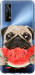 Чехол Мопс и арбуз для Realme 7