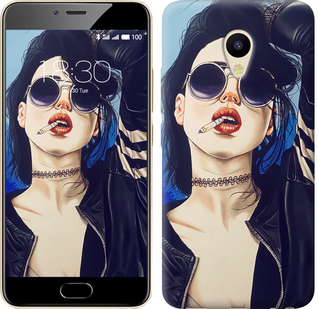 

Чохол Дівчина на стилі на Meizu M5 643853