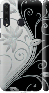 

Чехол Цветы на чёрно-белом фоне для Huawei Y6p 1575967