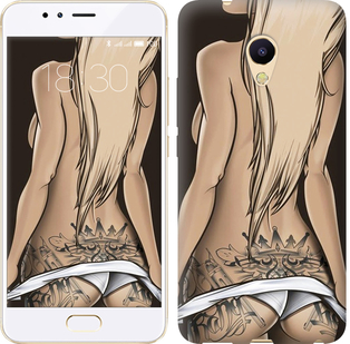

Чехол Девушка с татуировкой для Meizu M5s 644349