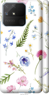 

Чехол Цветочный фон v2 для Realme Narzo 50A 1440403