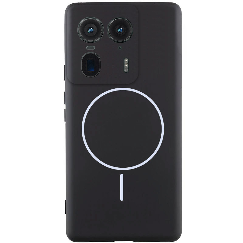 Чехол Silicone Cover Lakshmi Full Camera (AA) with MagFit для Motorola Edge 50 Ultra (Черный / Black)