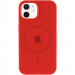 Фото Чехол Silicone Case Full Protective (AA) with Magnetic Safe для Apple iPhone 11 (6.1") (Красный / Red) на vchehle.ua