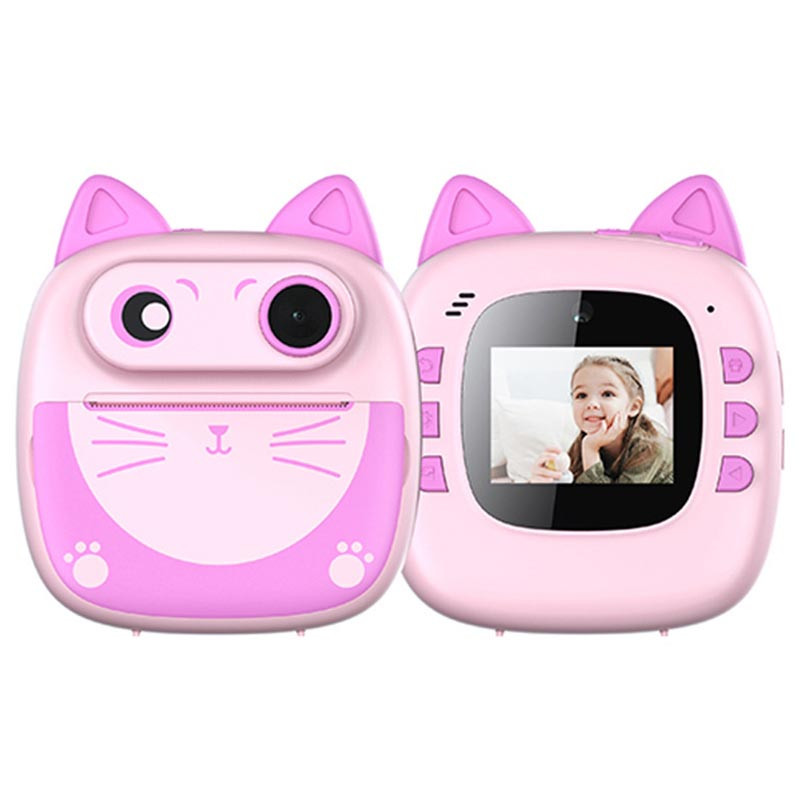 Дитяча фотокамера моментального друку Cat D6 (Pink)