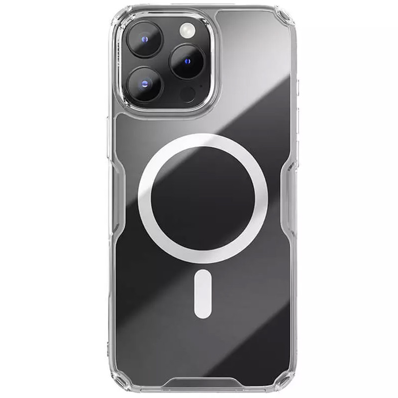 Фото TPU чехол Nillkin Nature Pro Magnetic для Apple iPhone 16 Pro (6.3") (Бесцветный (прозрачный)) на vchehle.ua