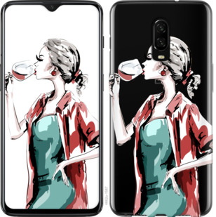 

Чехол Девушка с бокалом для OnePlus 6T 841933
