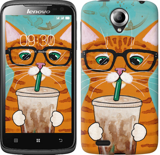

Чехол Зеленоглазый кот в очках для Lenovo S820 625238