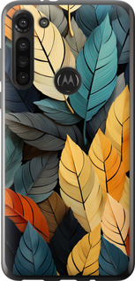 

Чохол Кольорове листя на Motorola G8 Power 1629797