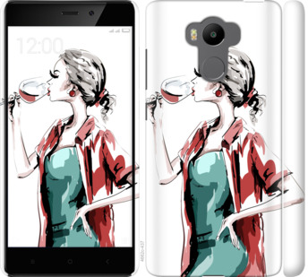 

Чехол Девушка с бокалом для Xiaomi Redmi 4 Pro 841660