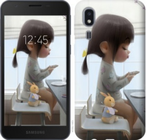 Чехол Милая девочка с зайчиком для Samsung Galaxy A2 Core A260F