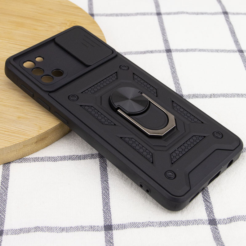 Ударостійкий чохол Camshield Serge Ring на Samsung Galaxy A31 (Чорний) в магазині vchehle.ua